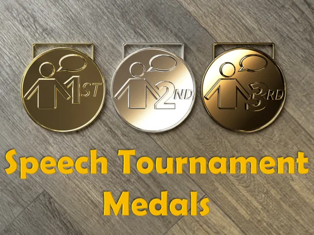 Speech and Debate Tournament Medals