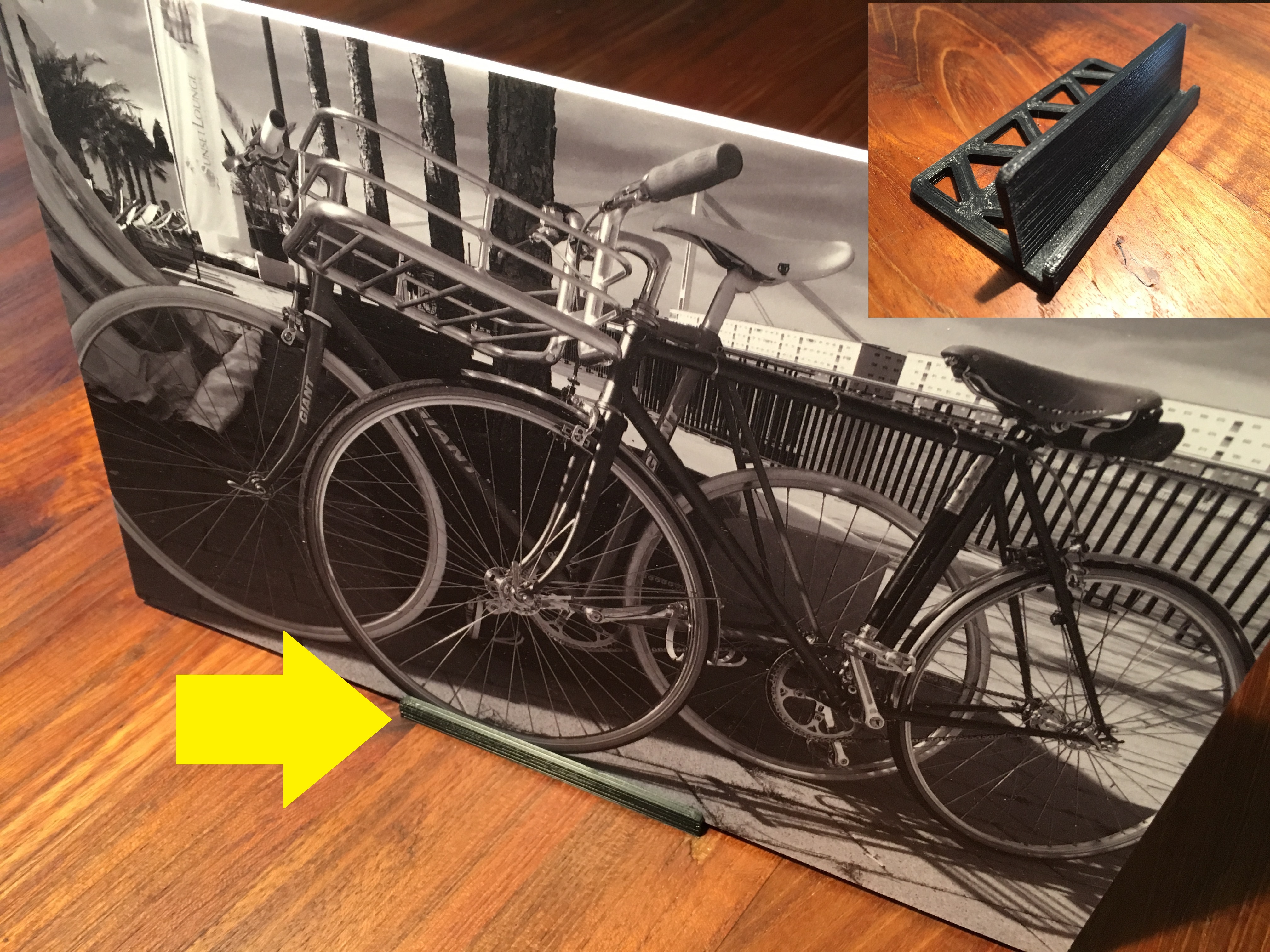 ? Simple Photo Stand for Pictures printed on Dibond etc.