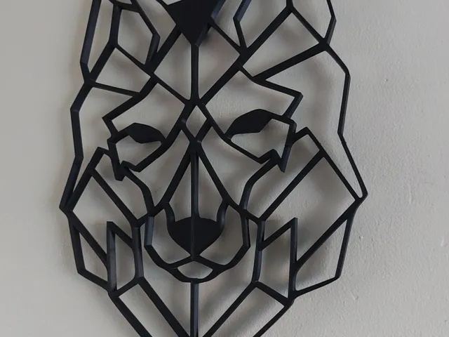 Wolf wall art, 14in x 10in