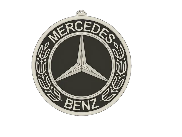 Mercedes Logo (with Nail Hole)