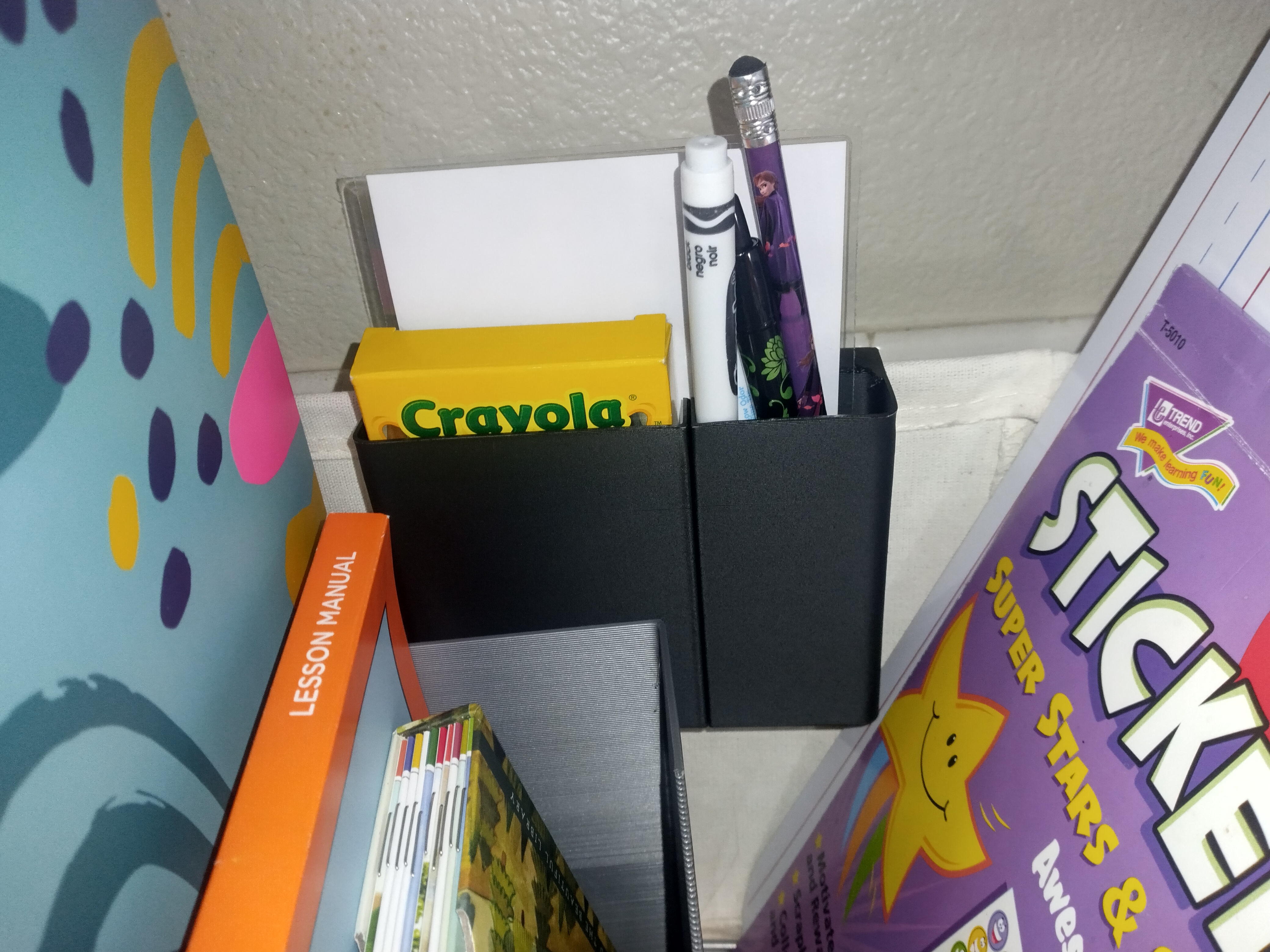 Hanging Pencil & Crayon Box, Semidivided
