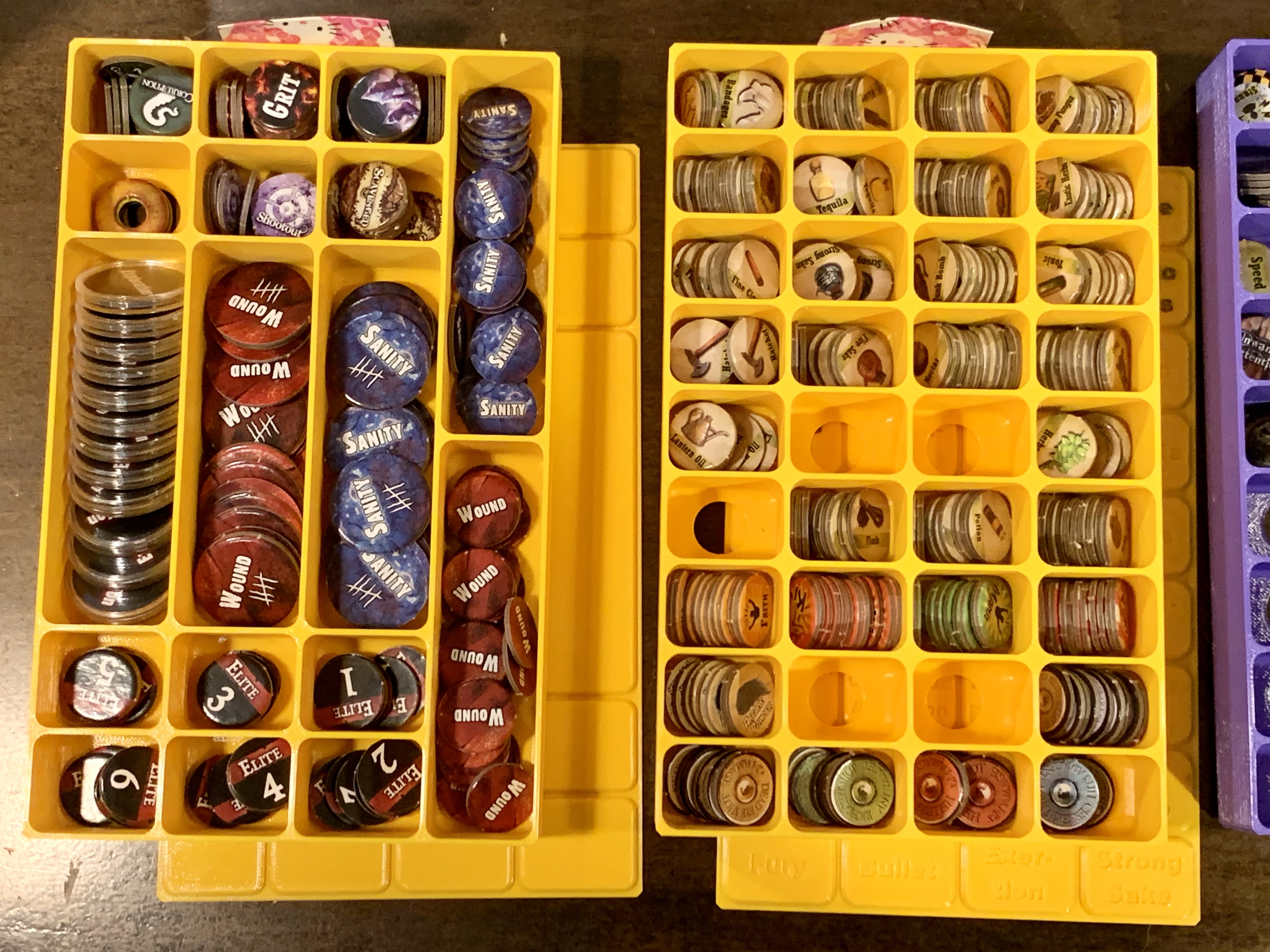 Token Trays with Snap-On Lids