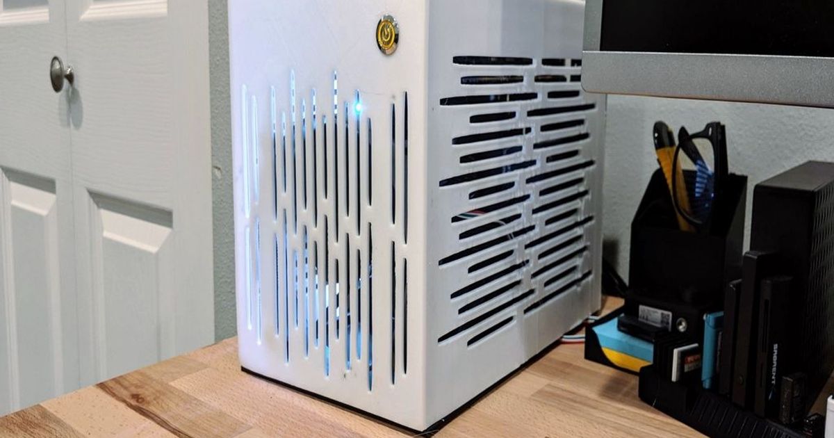 8.3L & 11.3L MiniITX SFF PC Case by lightofhonor Download free STL