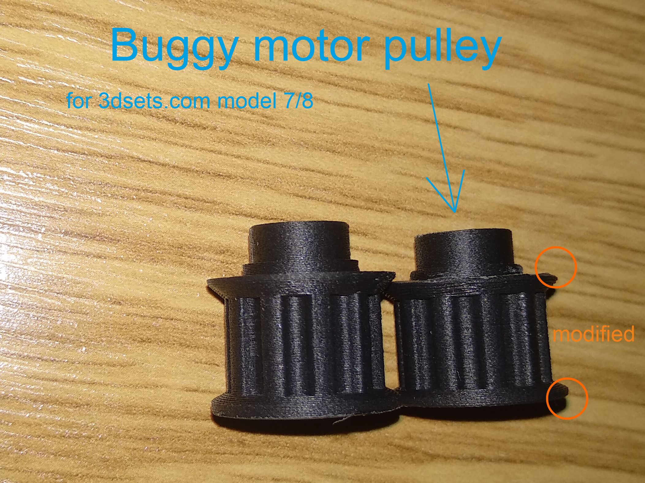 3d sets Buggy/Sandy modified pulley