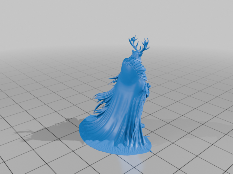 28mm Antlered Warrior Cloak Armor Sword Stag Helmet Regal Stance StarForge Kits 3D Print STL File