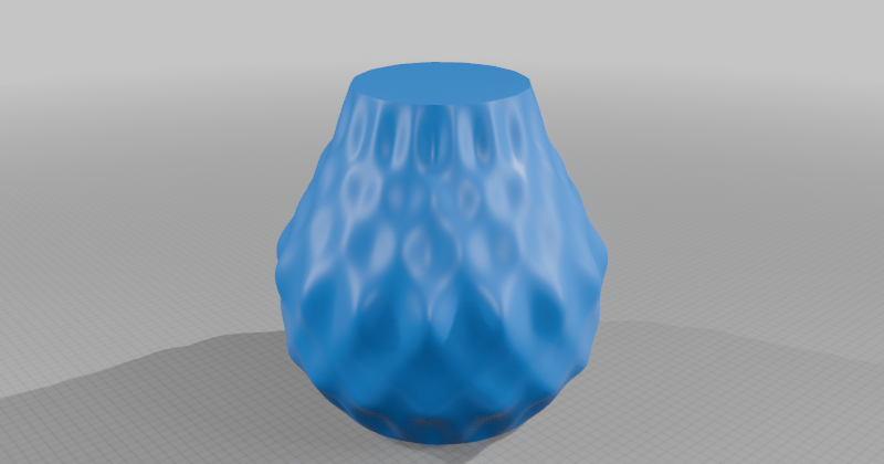 Textured Round Planter with Ribbed Design for Indoor Use Vase Mode StarForge Kits 3D Print STL File by StarForge | Download free STL model | Printables.com - 3D model önizlemesi