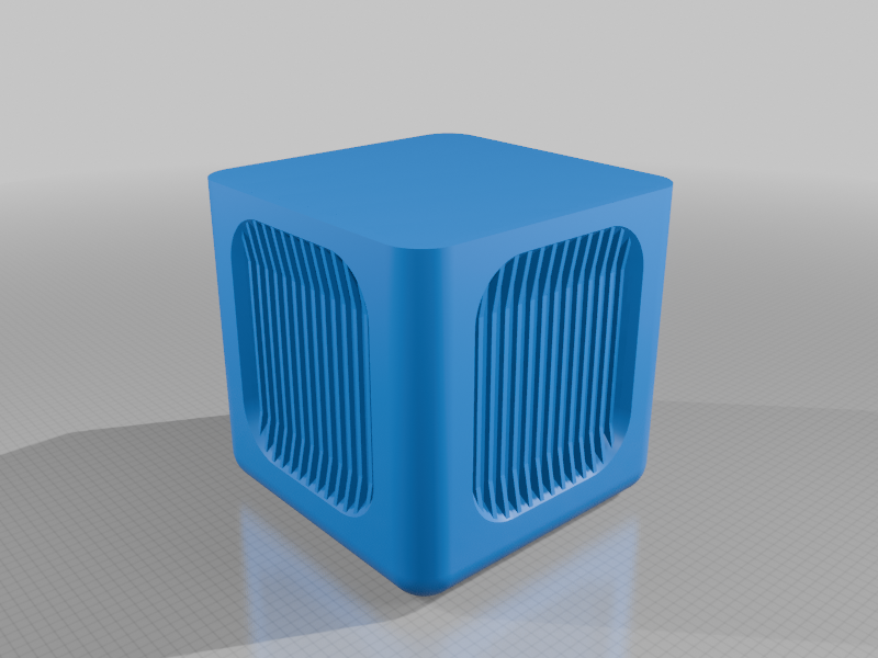 Modern Square Planter with Vertical Slatted Design Vase Mode StarForge Kits 3D Print STL File