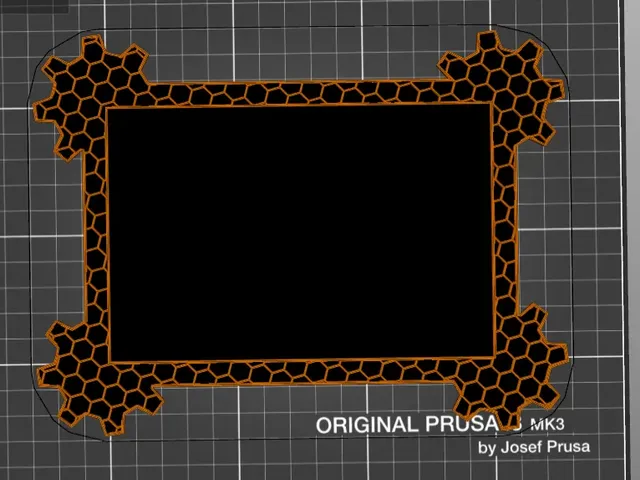 Honeycomb photo frames