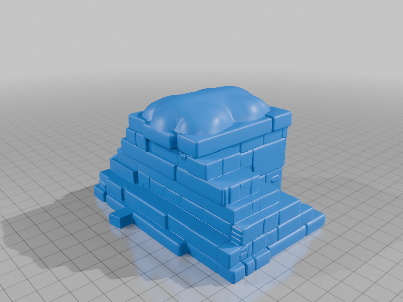 Ancient Stone Fortress Pet Hide with Detailed Archway and Steps StarForge Kits 3D Print STL File