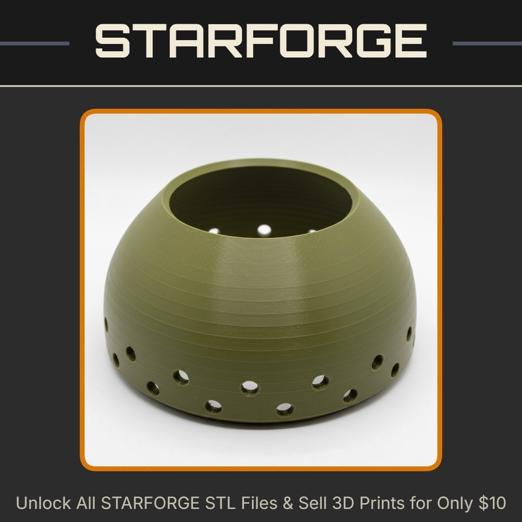 Anti-Toppling Planter for Terrariums and Reptile Tanks StarForge Kits 3D Print STL File