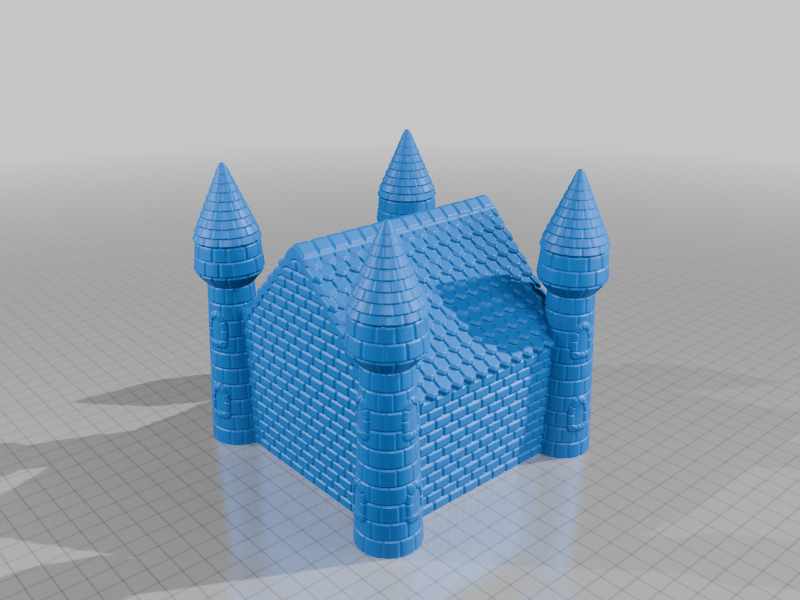 Fantasy Castle Themed Reptile Hamster Small Pet Animal Hide StarForge Kits 3D Print STL File