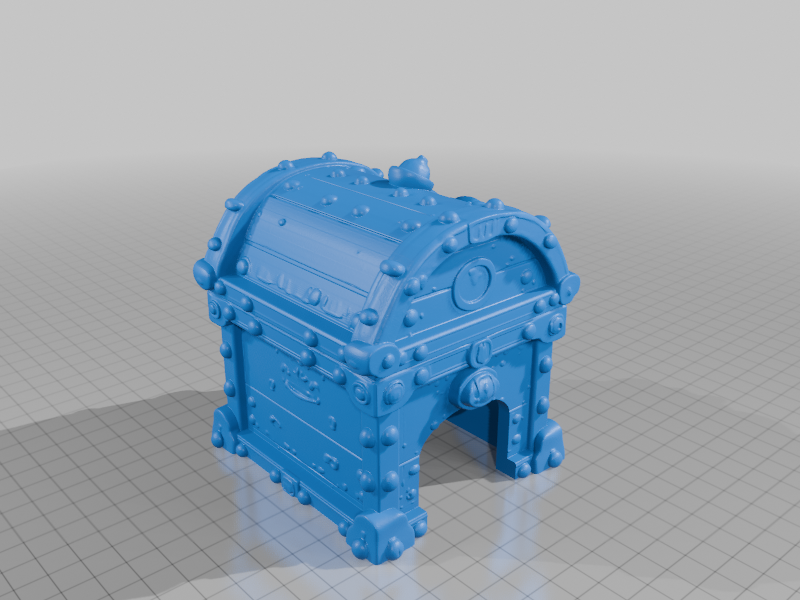 Whimsical Treasure Chest Pet Hide for Small Animals StarForge Kits 3D Print STL File