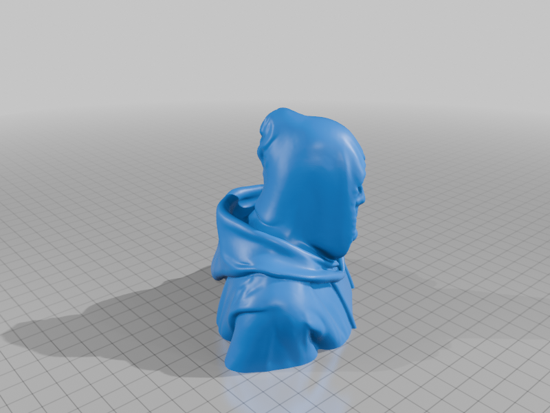 1/4 Scale Skeletal Hooded Guardian Bust for Fantasy Decor StarForge Kits 3D Print STL File