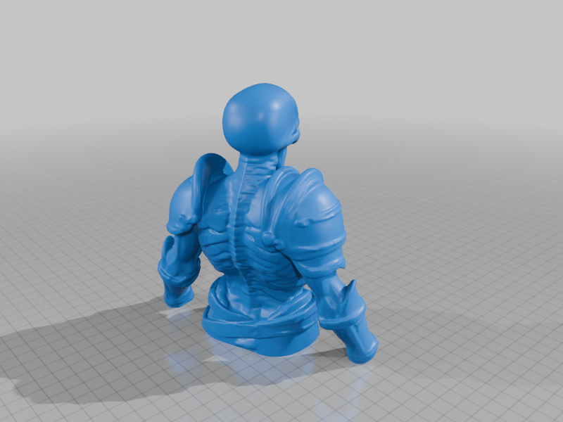 1/4 Scale Skeleton Soldier Bust for Gothic Display StarForge Kits 3D Print STL File