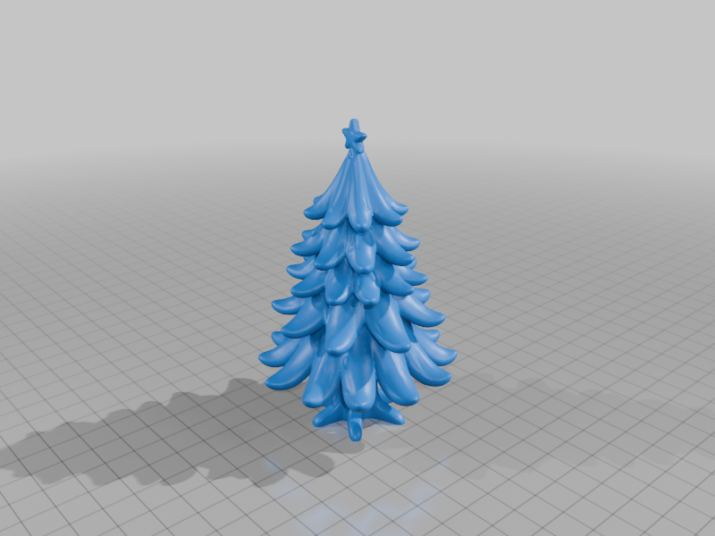 Cozy Christmas Tree with Snowy Branches for Holiday Decor StarForge Kits 3D Print STL File