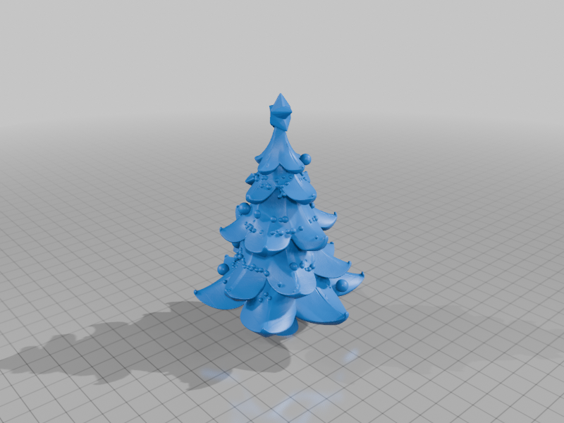 Festive Christmas Tree Sculpture with Star and Ornaments StarForge Kits 3D Print STL File