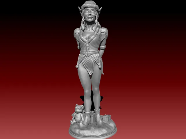 Christmas Elf statue