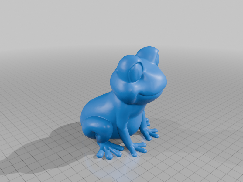 Happy Frog Miniature with Cute Rounded Feet and Hands StarForge Kits 3D Print STL File