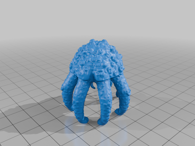 28mm Sci-Fi Biohazardous Monster with Tentacles for Galactic Adventures StarForge Kits 3D Print STL File