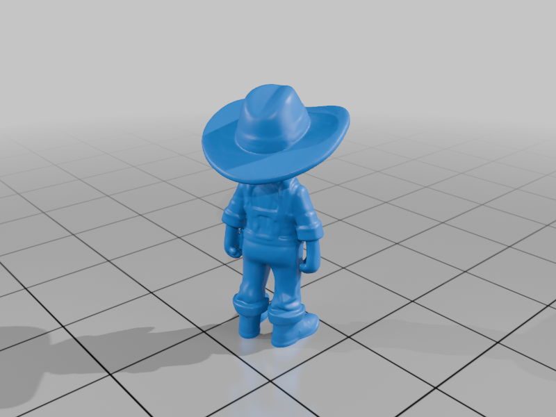 28mm Sci-Fi Child Android Cowboy Kid Miniature StarForge Kits 3D Print STL File