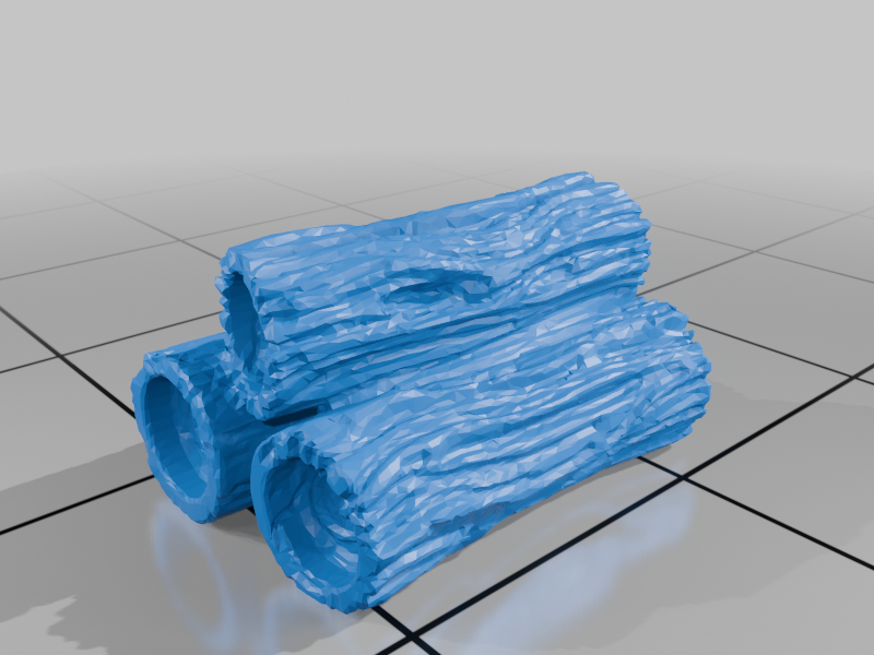 28mm DND Wooden Log Fantasy Terrain Miniature for Tabletop Gaming StarForge Kits 3D Print STL File