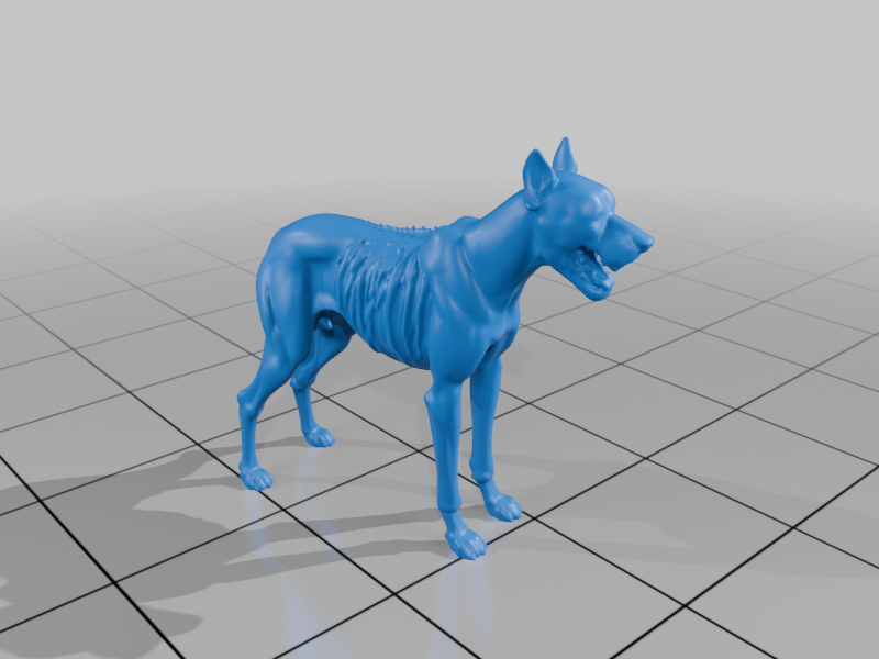28mm DND Fantasy Mini Undead Grotesque Hound Model StarForge Kits 3D Print STL File