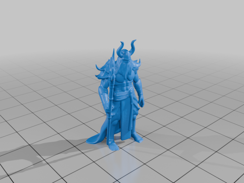 28mm DND Warlock Magician with Mysterious Aura Fantasy Miniature StarForge Kits 3D Print STL File