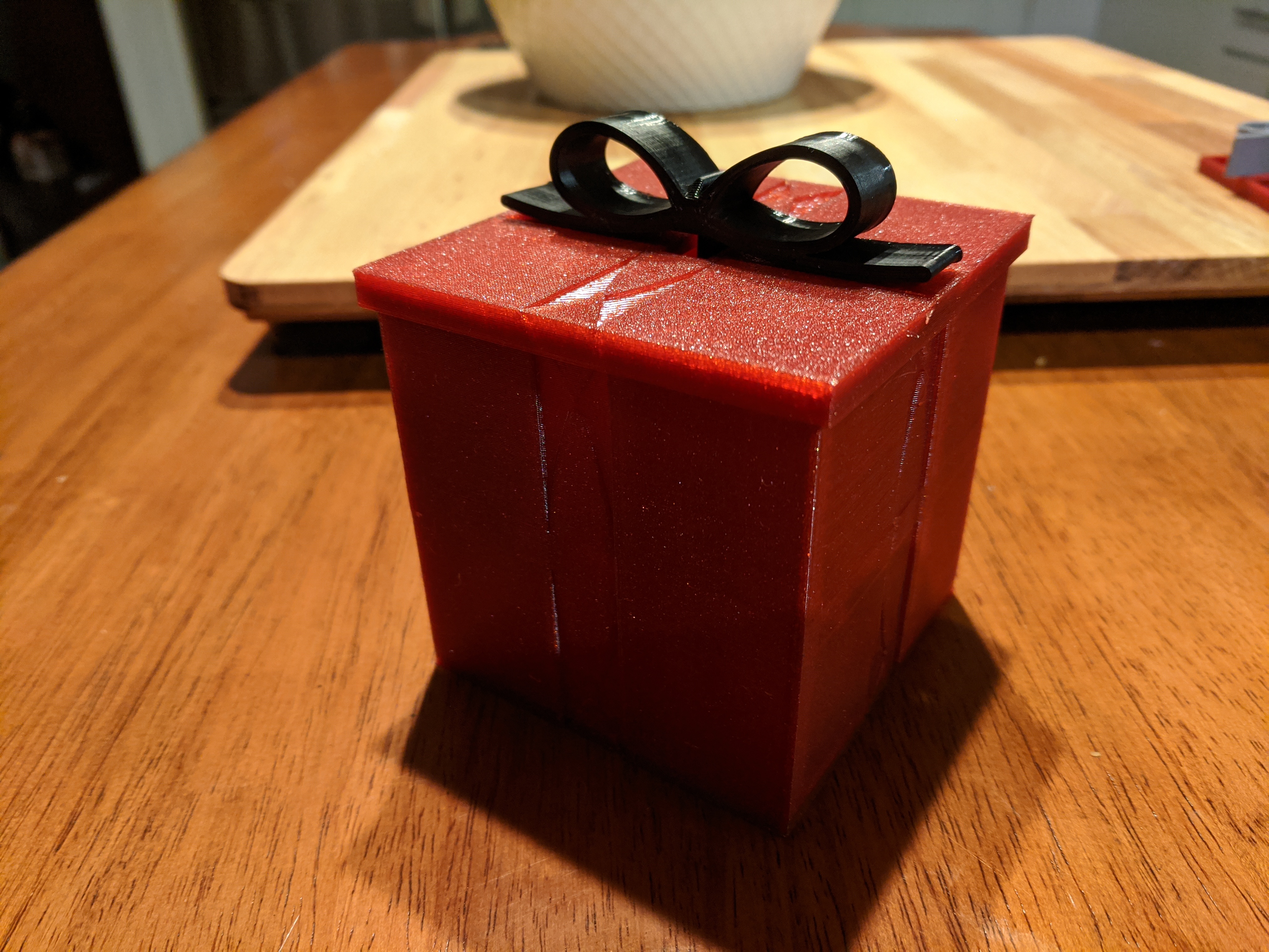 Miniatura 7 do modelo 3D Gift Box with Latch/Bow!