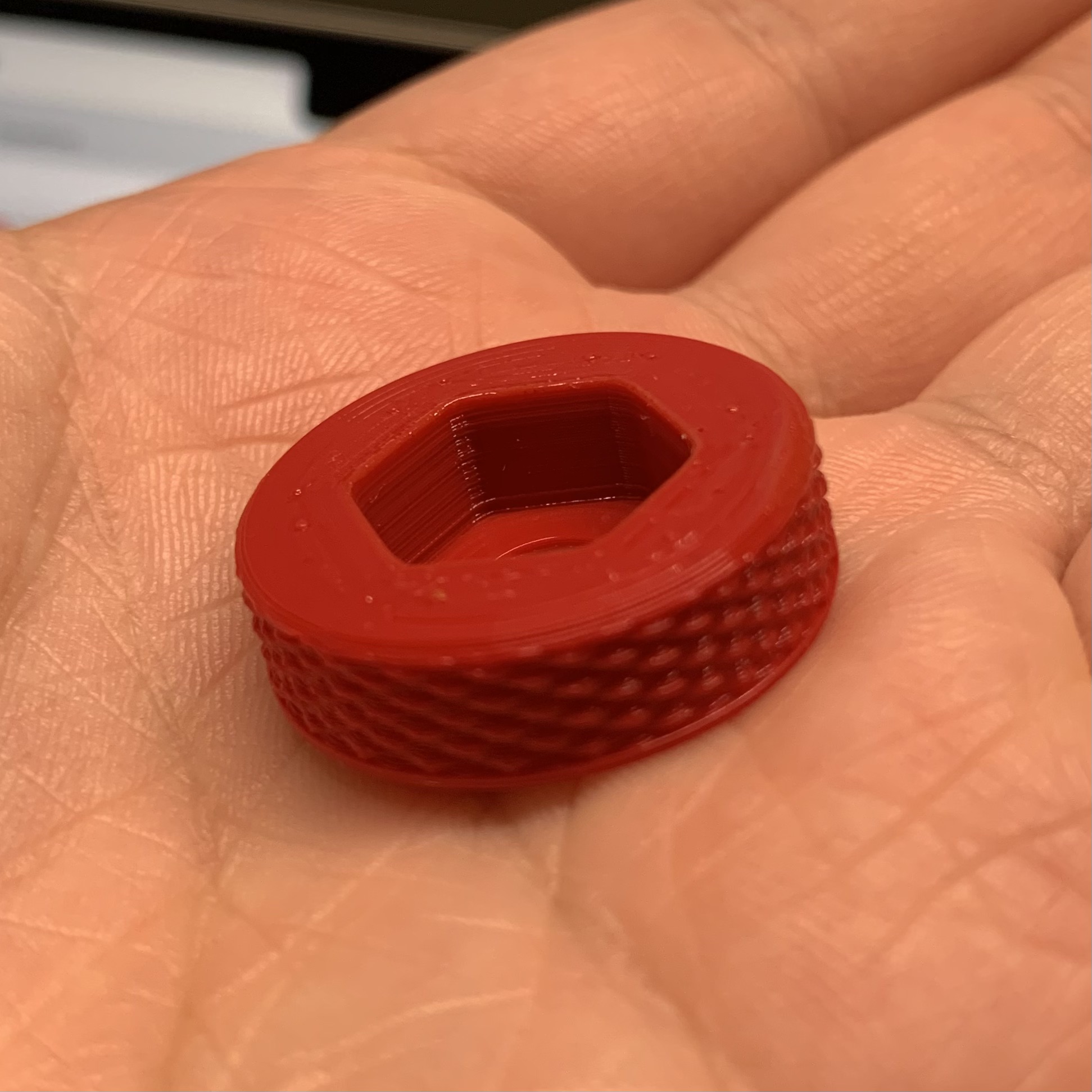Knurled knob for M8 nut