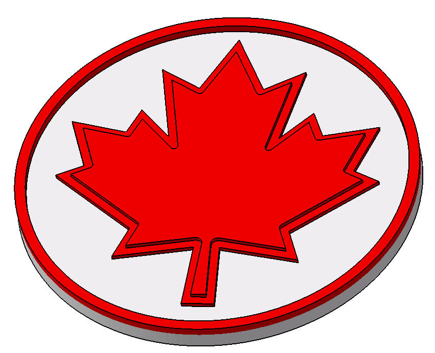 Coaster Canada flag