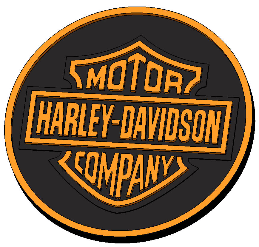 Coaster Harley-Davidson by JHB | Download free STL model | Printables.com