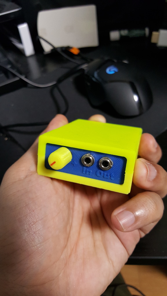 CMOY amplifier box for 4x6cm perfboard