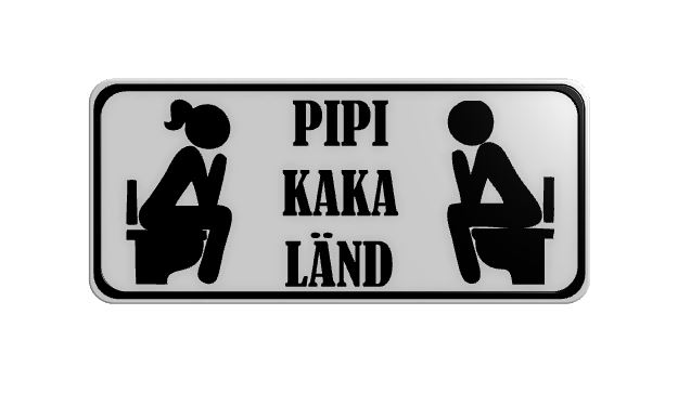 Türschild Badezimmer | door plate bathroom