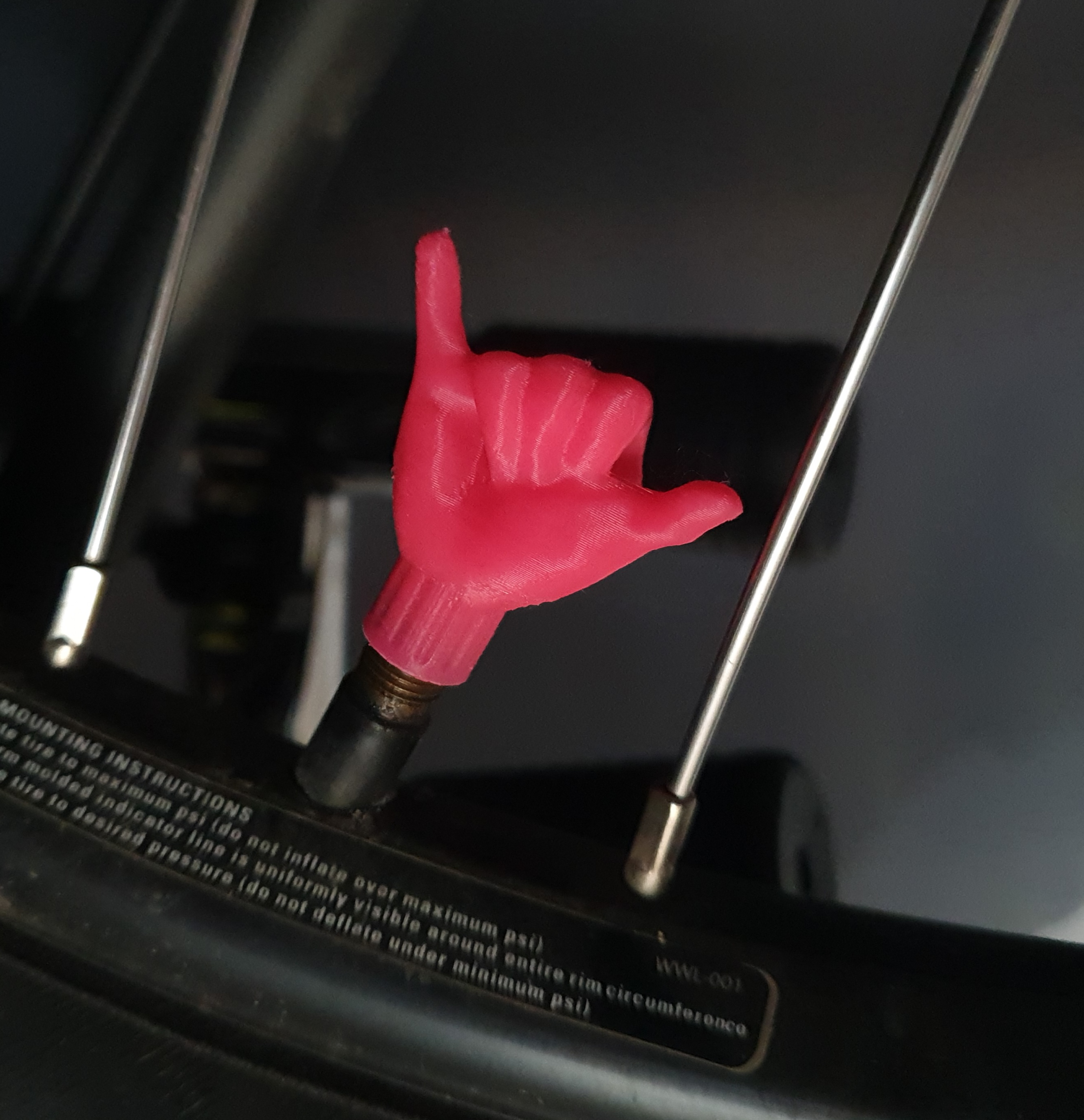 🤙 Aloha Shaka hand - Bike valve cap
