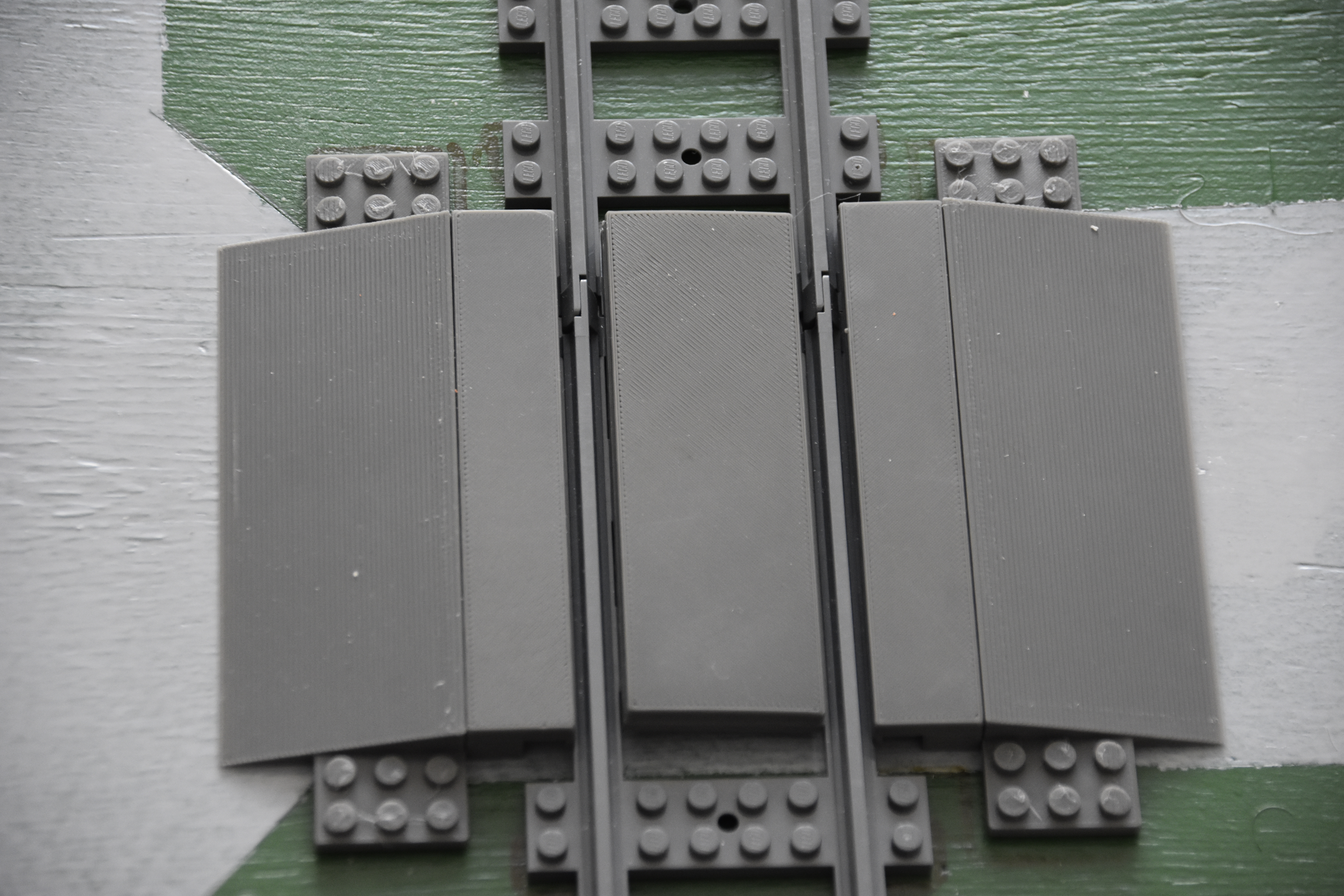 Rail train Lego passage à niveau rectiligne