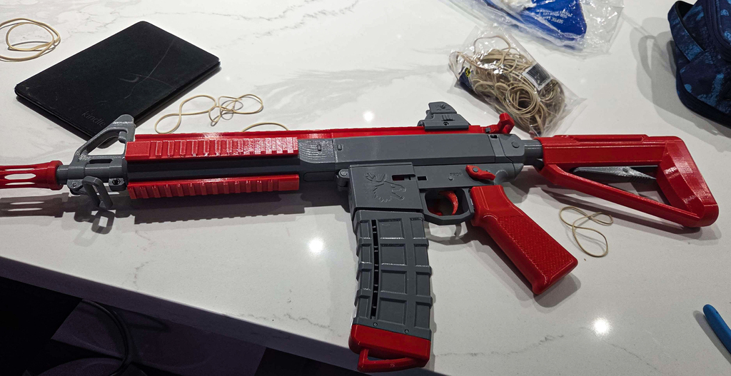ERM-15 - A 3D Printable AR-15 Platform Toy Rifle (Working)! - Redesign of the ME-15 — miniatura 7