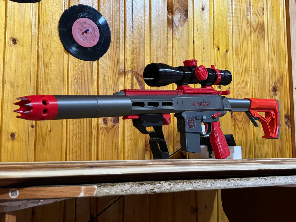 ERM-15 - A 3D Printable AR-15 Platform Toy Rifle (Working)! - Redesign of the ME-15 — miniatura 5
