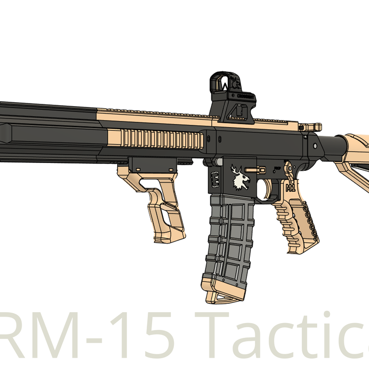 ERM-15 - A 3D Printable AR-15 Platform Toy Rifle (Working)! - Redesign ...