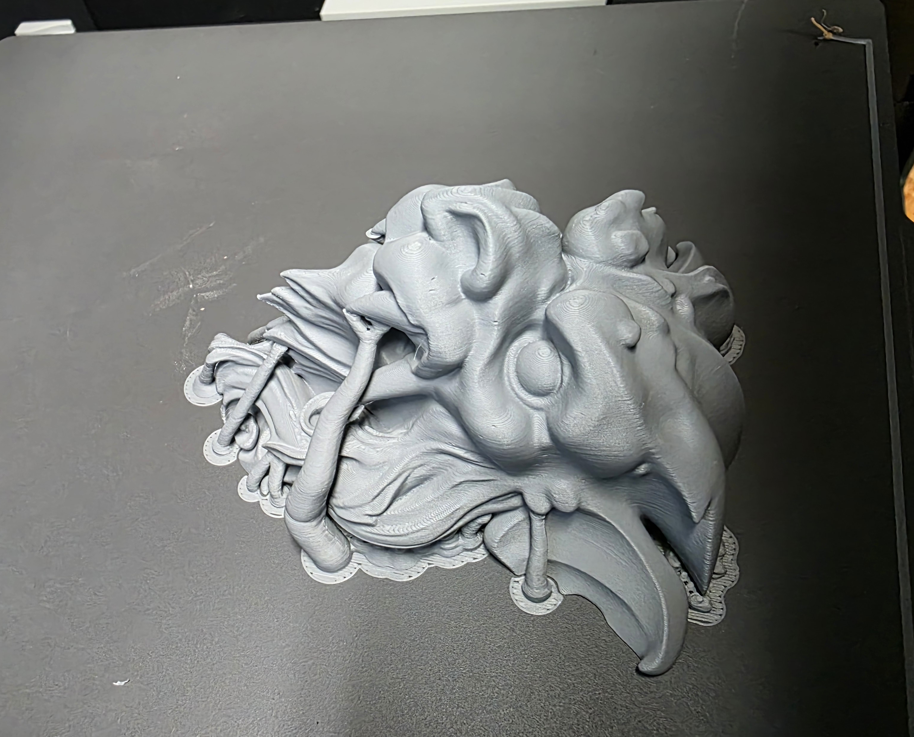 Miniatura 7 do modelo 3D Stone Gargoyle Face - Wall Mount