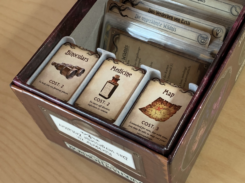Supply Cards Insert for Arkham Horror LCG Return to the Forgotten Age Box