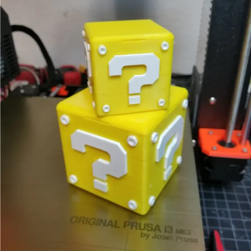 Free STL file MARIO CUBE (QUESTION BLOCK) ❓・Model to download and 3D  print・Cults