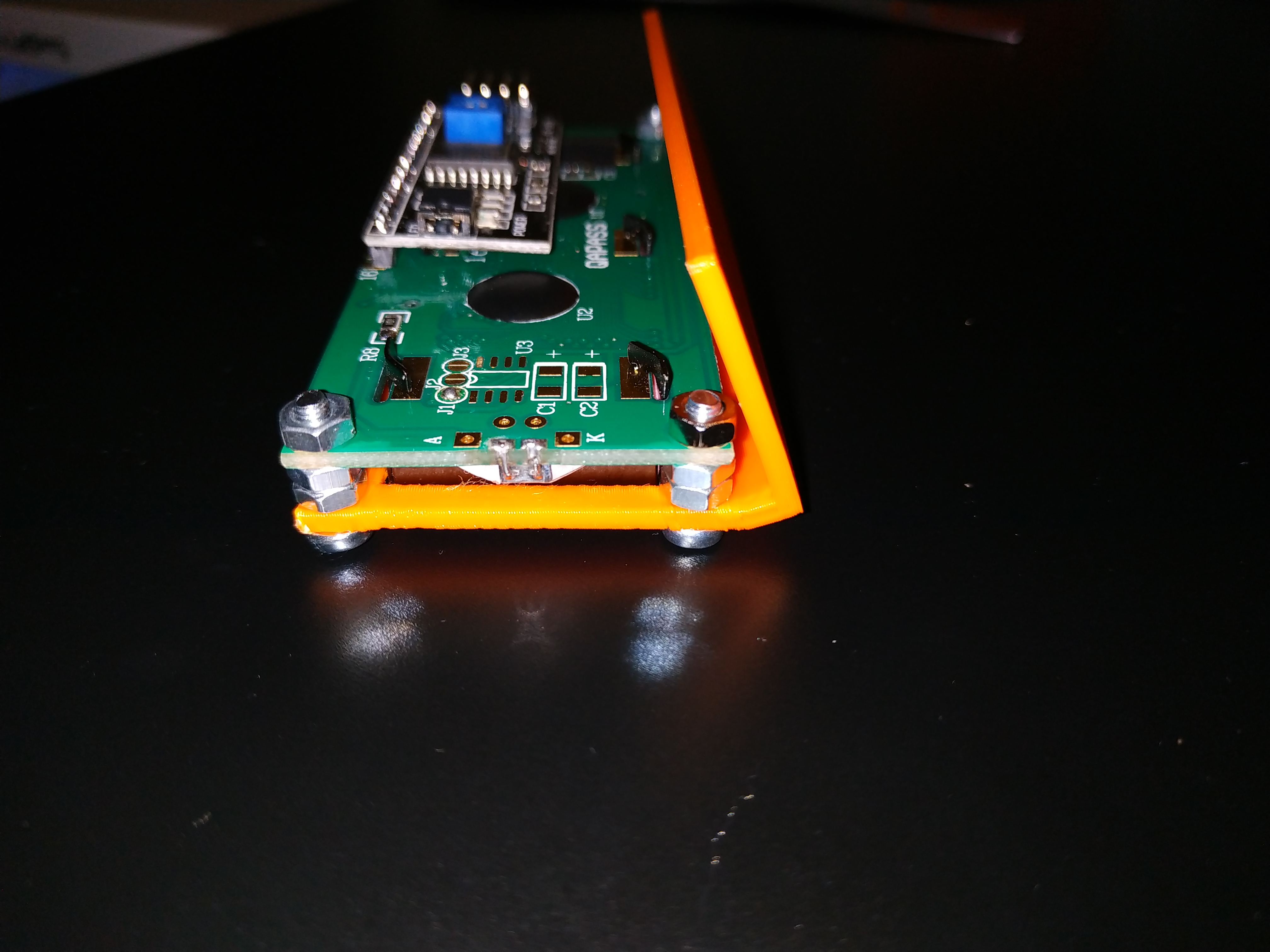 Miniatura 3 do modelo 3D Simple LCD 1602 tilted holder - bracket