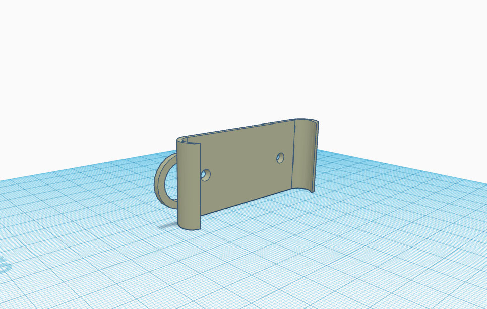 Miniatura 2 do modelo 3D Xiaomi Thermometer mount w\loop