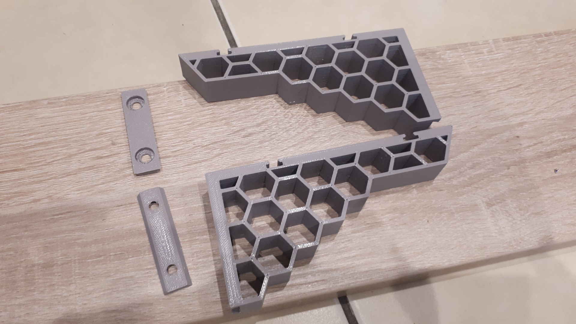 Support etagere nid d abeille, sans vis apparentes — miniatura 2