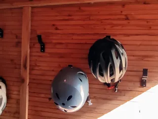 Bike helmet online hanger