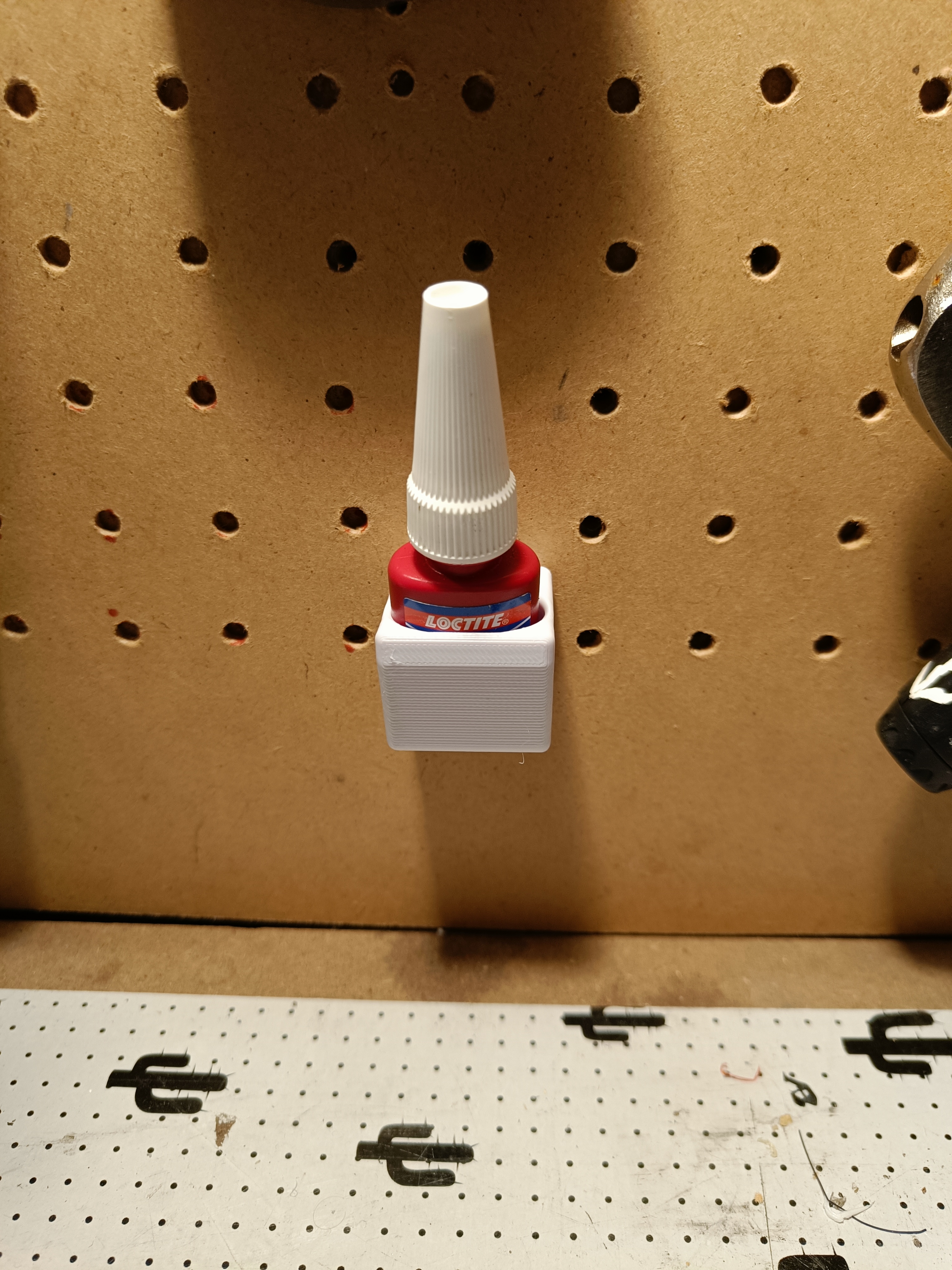 Pegboard Loctite Glue holder