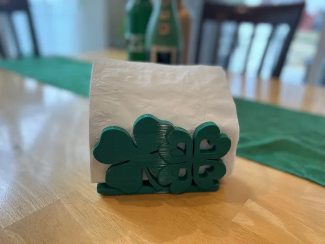 St. Patricks Clover Napkin Holder
