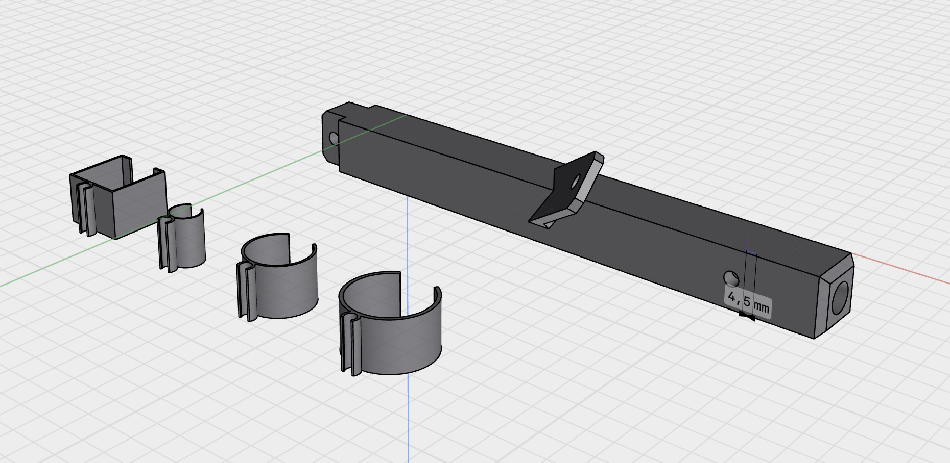 Valve/HTC  Base Station mount and extension for Wolfcraft ceiling holder.