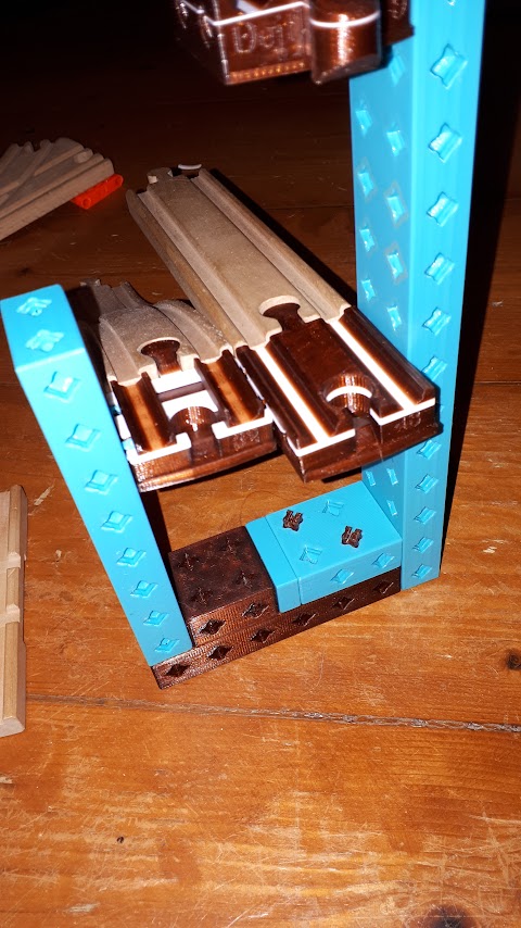Wooden railway bridge system for PrintAblok - Dřevěná vláčkodráha pro PrintAblok