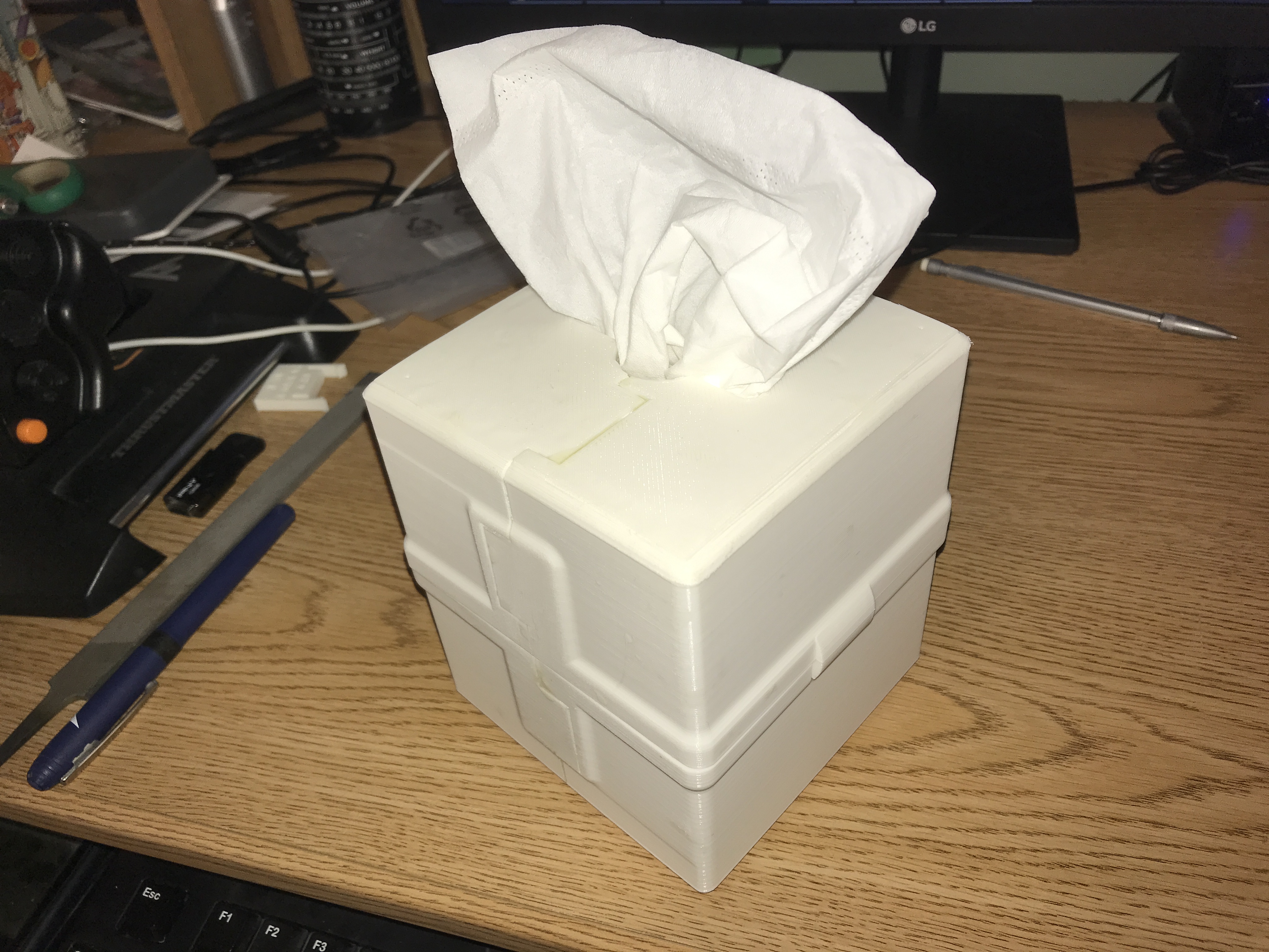 plastic Kleenex case